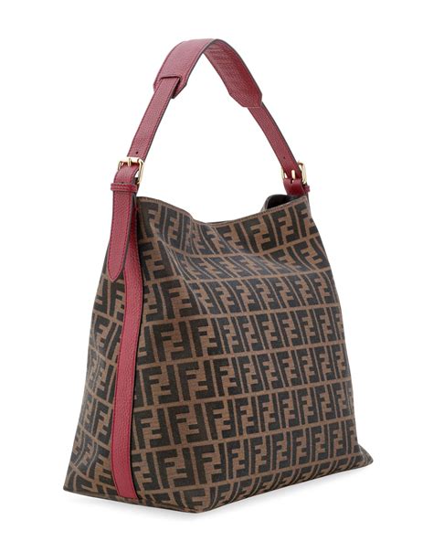 fendi zucca large hobo bag tobacco|FENDI ZUCCA BAGS On Sale .